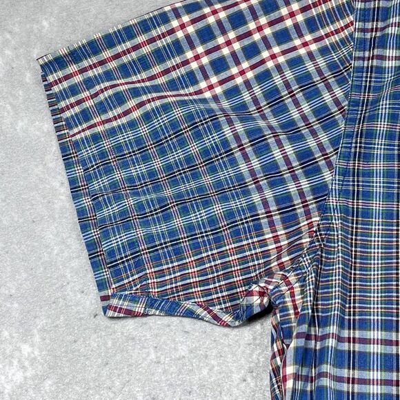 VTG Ralph Lauren Chaps Shirt Mens XL Multicolor Plaid Short Sleeve Button-Down - Picture 5 of 11